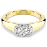 Dextera ring Mixed cuts, White, Gold-tone plated